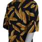 Black Casual Penne Rigate Linen Casual Shirt