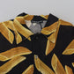 Black Casual Penne Rigate Linen Casual Shirt