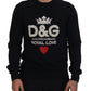 Elegant Crystal Embellished Black Sweater