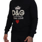 Elegant Crystal Embellished Black Sweater