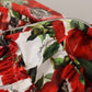 Chic Floral A-Line Cotton Dress