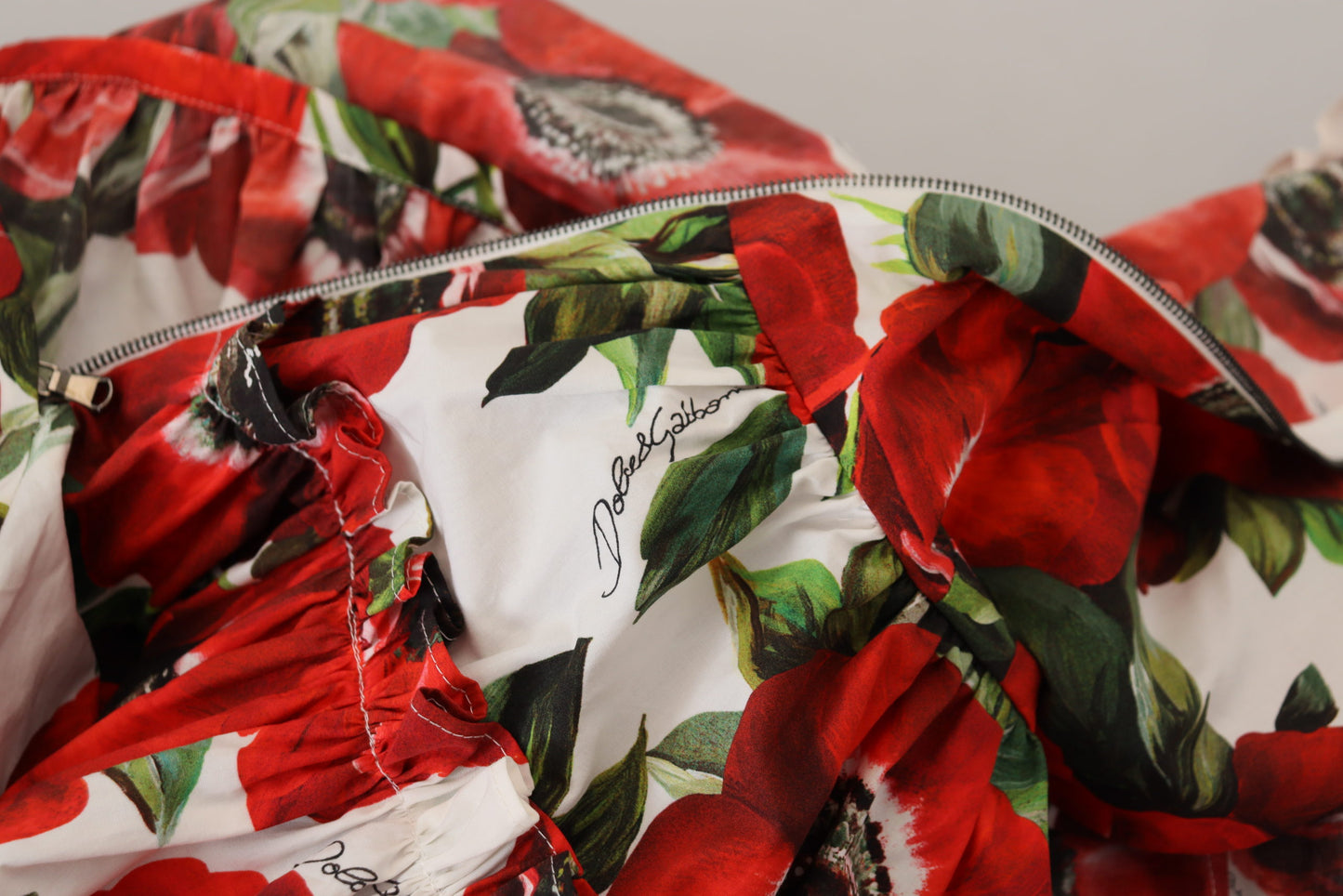 Chic Floral A-Line Cotton Dress