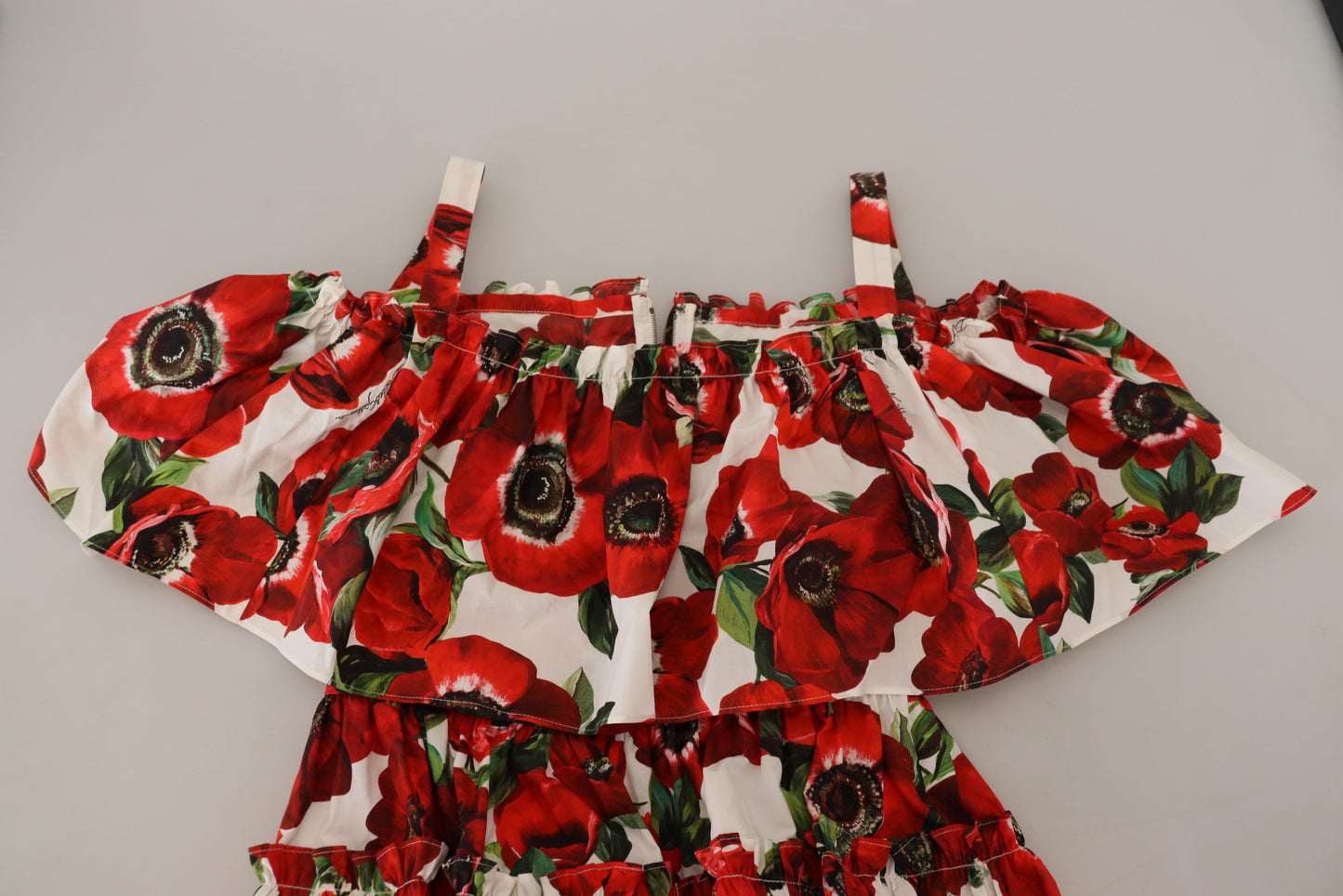 Chic Floral A-Line Cotton Dress