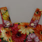 Elegant Floral Midi Cotton Dress