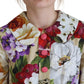 Exquisite Floral Collared Midi Dress