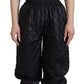 Elegant Black Leather Jumpsuit Dress
