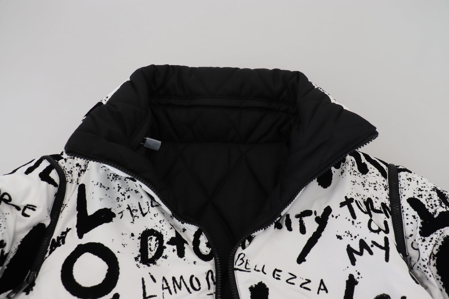 Elegant Graphic Print Zip Jacket