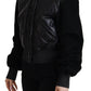 Elegant Quilted Leather Jacket with Hood