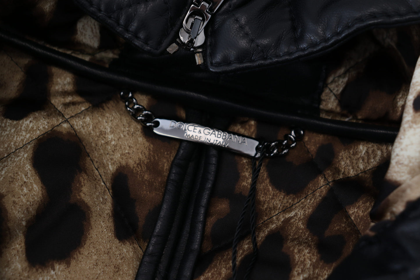Elegant Quilted Leather Jacket with Hood