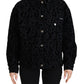 Chic Leopard Print Button Down Denim Jacket