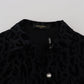 Chic Leopard Print Button Down Denim Jacket