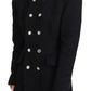 Elegant Double Breasted Embellished Jacket