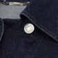 Elegant Blue Denim Button-Down Jacket