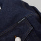 Elegant Blue Denim Button-Down Jacket