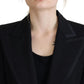 Elegant Black Trench Blazer Jacket