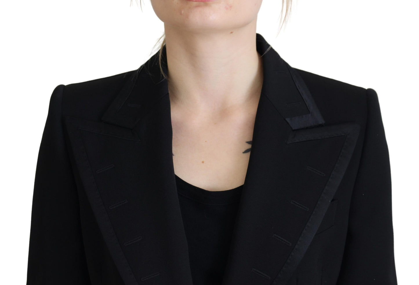 Elegant Black Trench Blazer Jacket