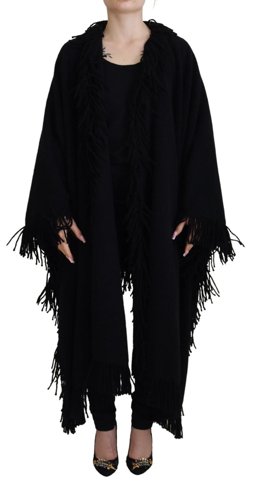 Elegant Fringe Trim Cardigan Jacket