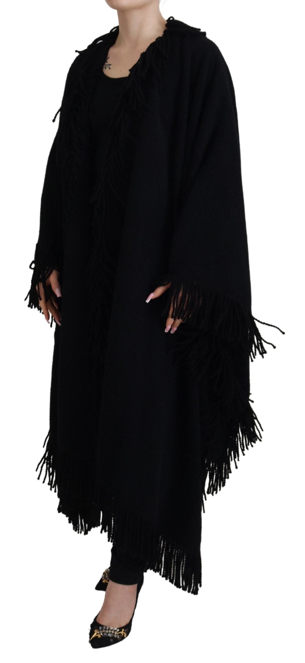 Elegant Fringe Trim Cardigan Jacket