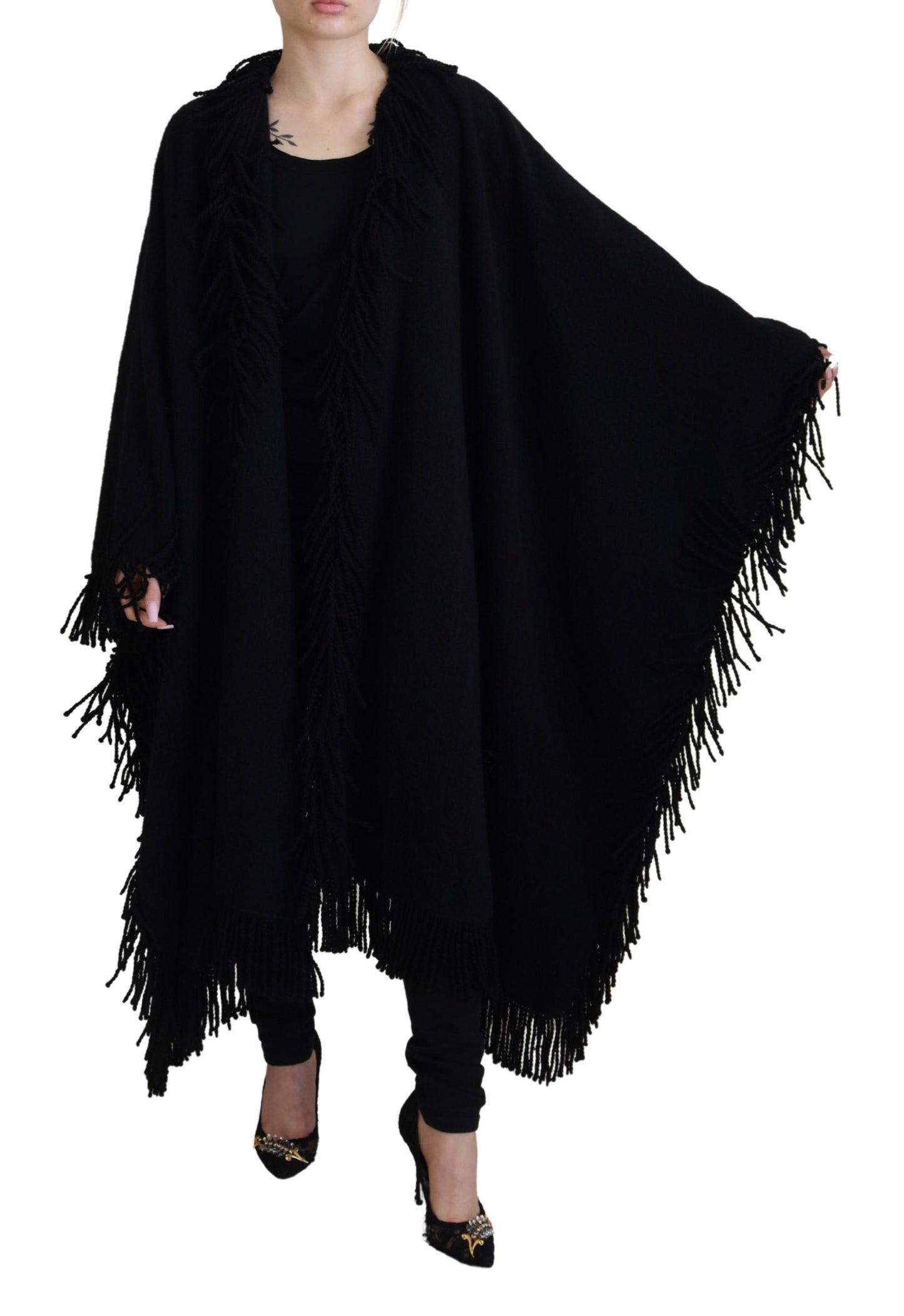 Elegant Fringe Trim Cardigan Jacket