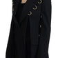Elegant Black Wool Blend Jacket with Embellishments
