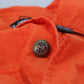 Elegant Orange Cotton Blend Jacket