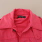 Chic Pink Windbreaker Jacket