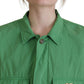 Elegant Green Buttoned Jacket
