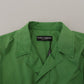 Elegant Green Buttoned Jacket