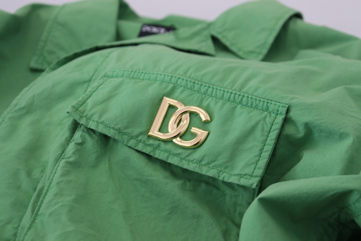 Elegant Green Buttoned Jacket