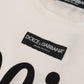 Chic White Cotton Logo Tee