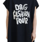 Elegant Cotton Round Neck Tee with Print