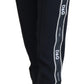 Elegant Black Knit Joggers - Regular Fit