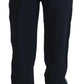Elegant Black Knit Joggers - Regular Fit