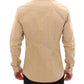 Elegant Sicilia Beige Checkered Casual Shirt