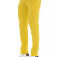 Yellow Cotton Men Jeans