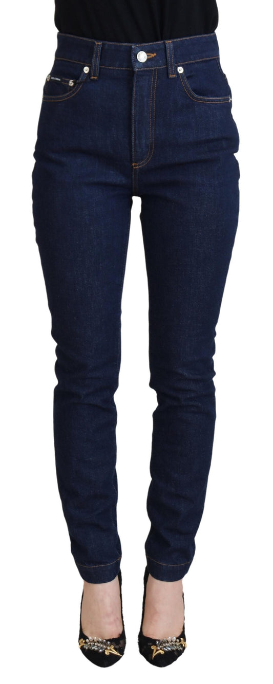 Elegant Blue Denim Pants