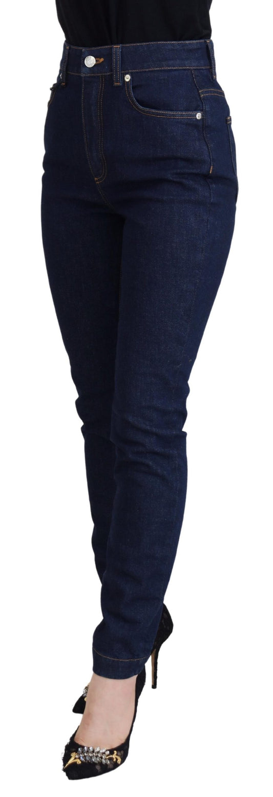 Elegant Blue Denim Pants