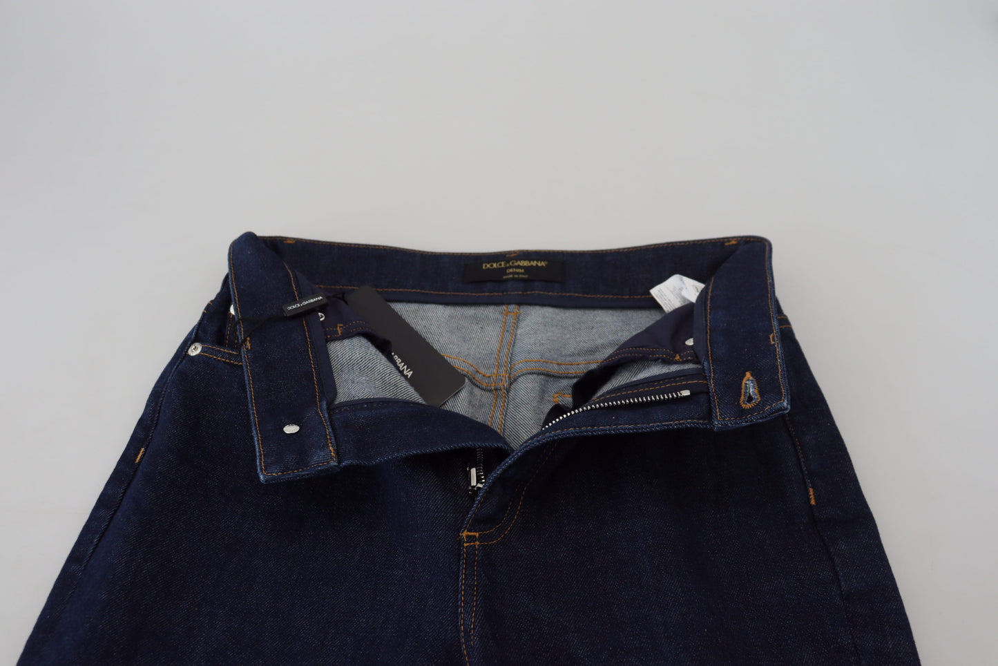 Elegant Blue Denim Pants