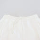 Elegant White Cotton Trousers
