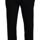 Elegant Black Cotton Trousers for Men