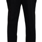 Elegant Black Cotton Trousers for Men