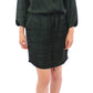 Elegant Green Zig Zag Dress
