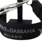Elegant Black Charm Keychain with Brass Accents