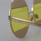 Gold Oval Metal Crystals Shades DG2209B Sunglasses