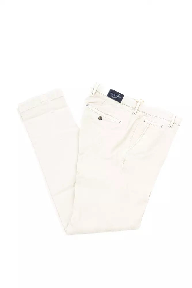 Silver Cotton Men Chino