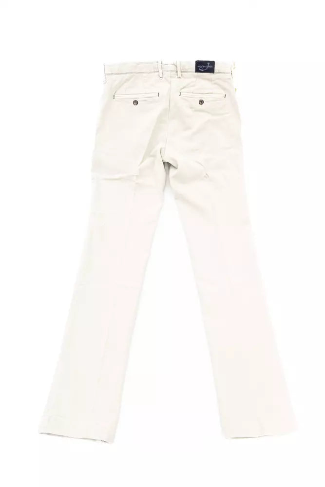 Silver Cotton Men Chino