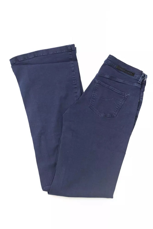 Blue Cotton Women Jeans