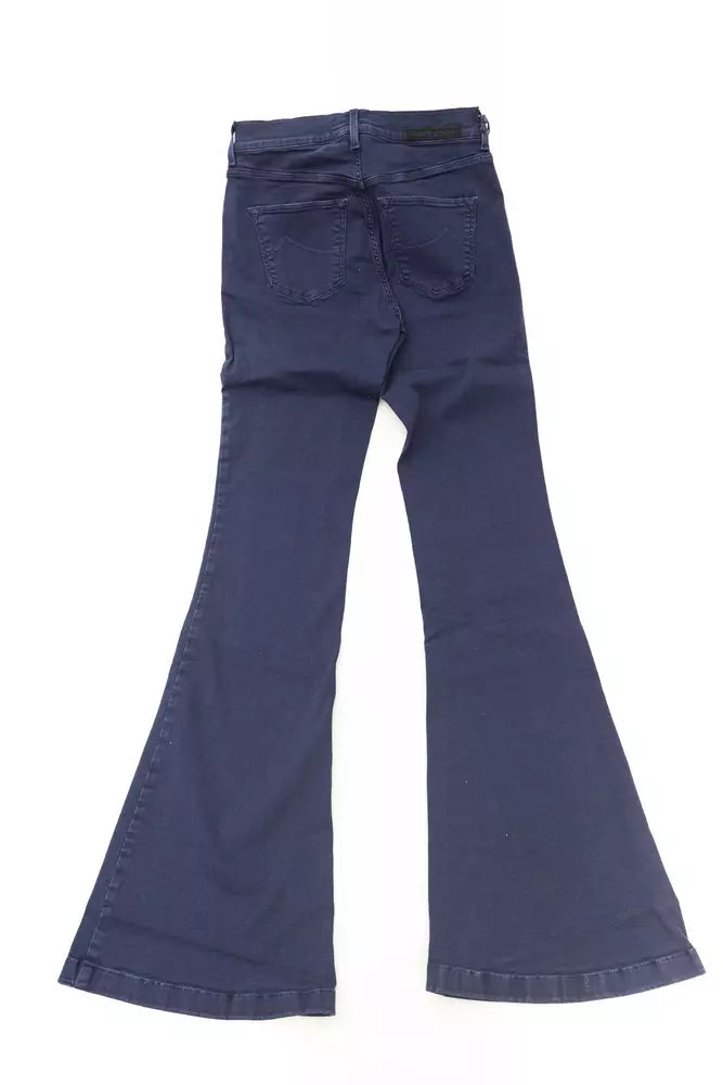 Blue Cotton Women Jeans
