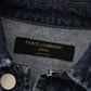 Chic Blue Wash Short Blouson Jacket