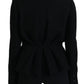 Elegant Double Breasted Wool-Silk Jacket